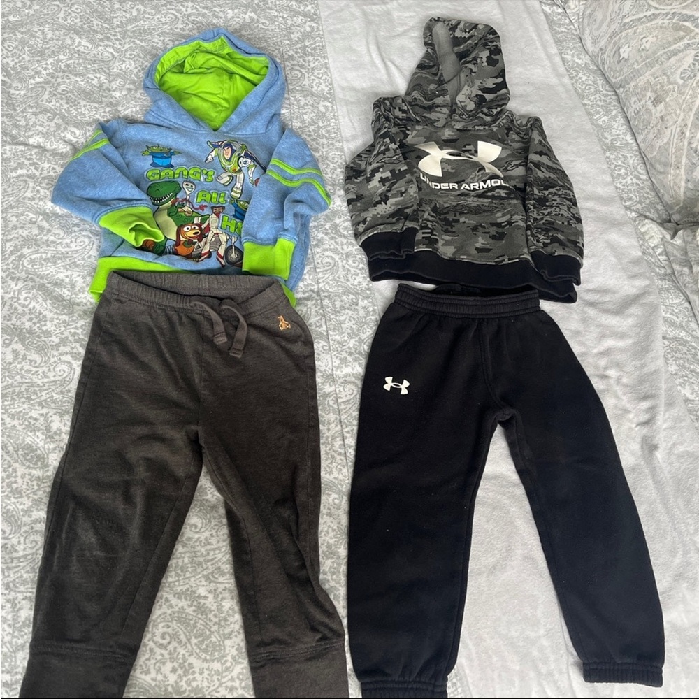 2 outfits 4 piece bundle 2T boys